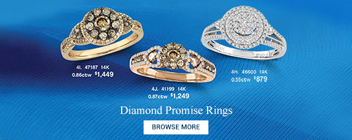 Beautiful Promise Rings at Baggett's Jewelry